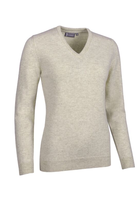 Ladies V Neck Lambswool Golf Sweater - Afbeelding 12